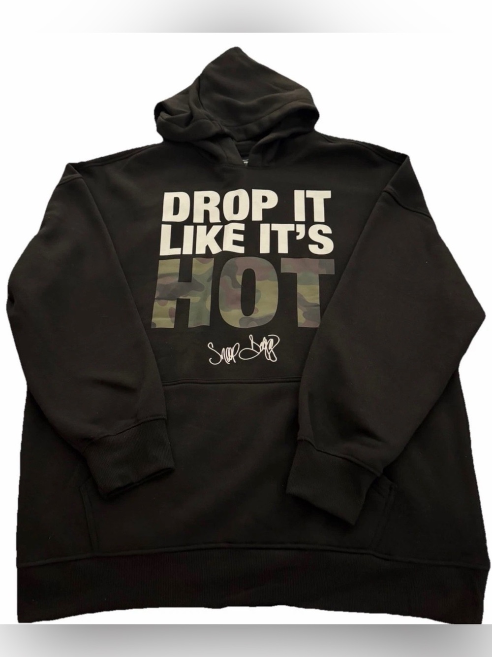 Mens Black Hoodie Dog Supply Drop It Like It Hot Pullover By Snoop Dog Size XL